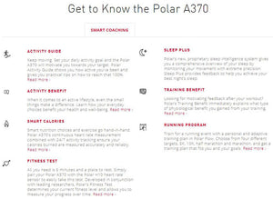Polar A370 Fitness Tracker 2 Pack